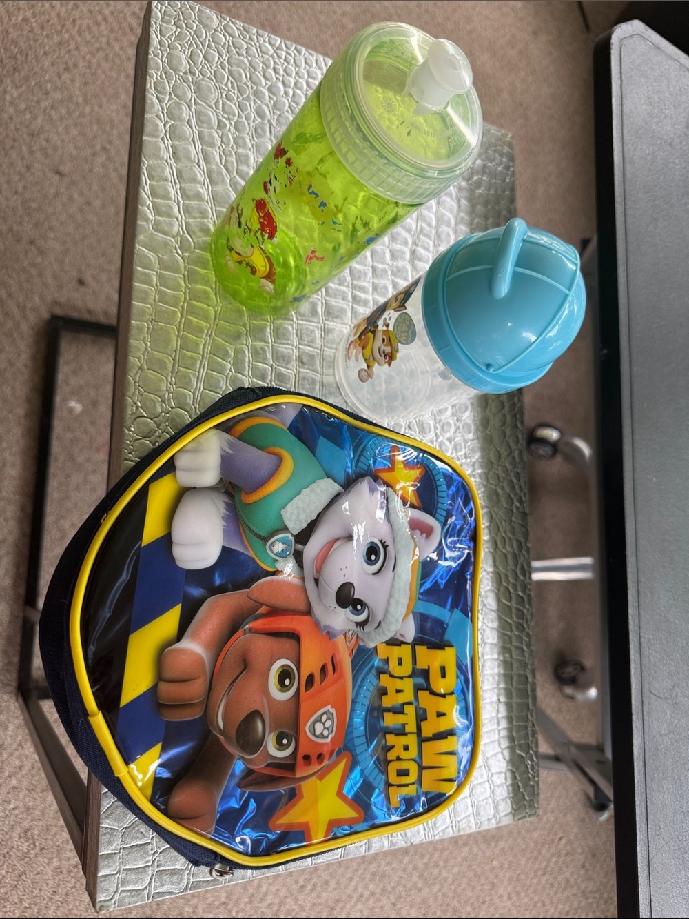 2 kids water bottle bundles and Paw Patrol Lunch set of 3